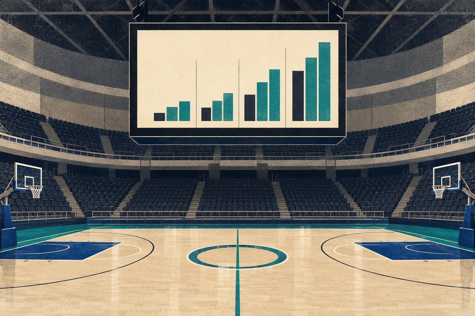 Basketball Momentum - illustration, Jake Team LLC