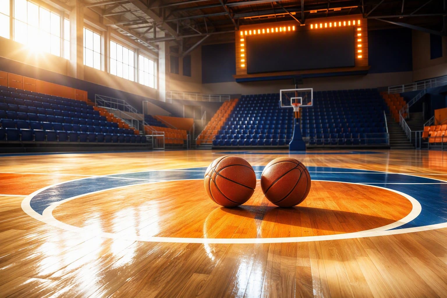 Balanced Basketball Victory - illustration, Jake Team LLC