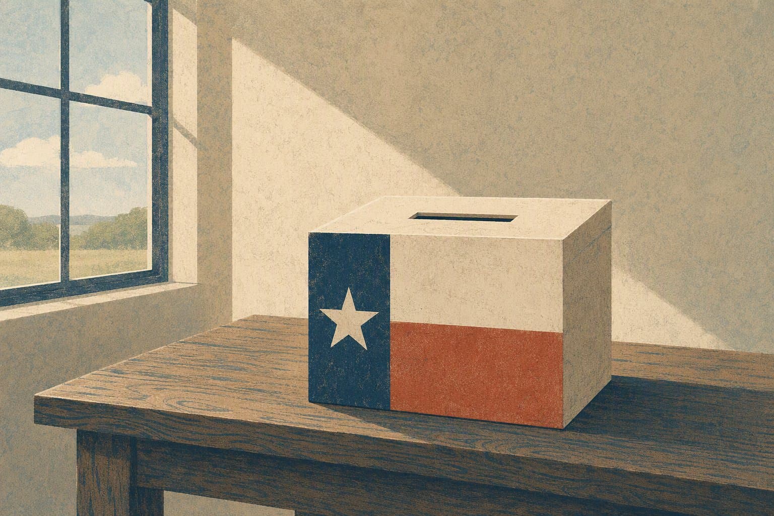 Texas Election Ballot - illustration, Jake Team LLC