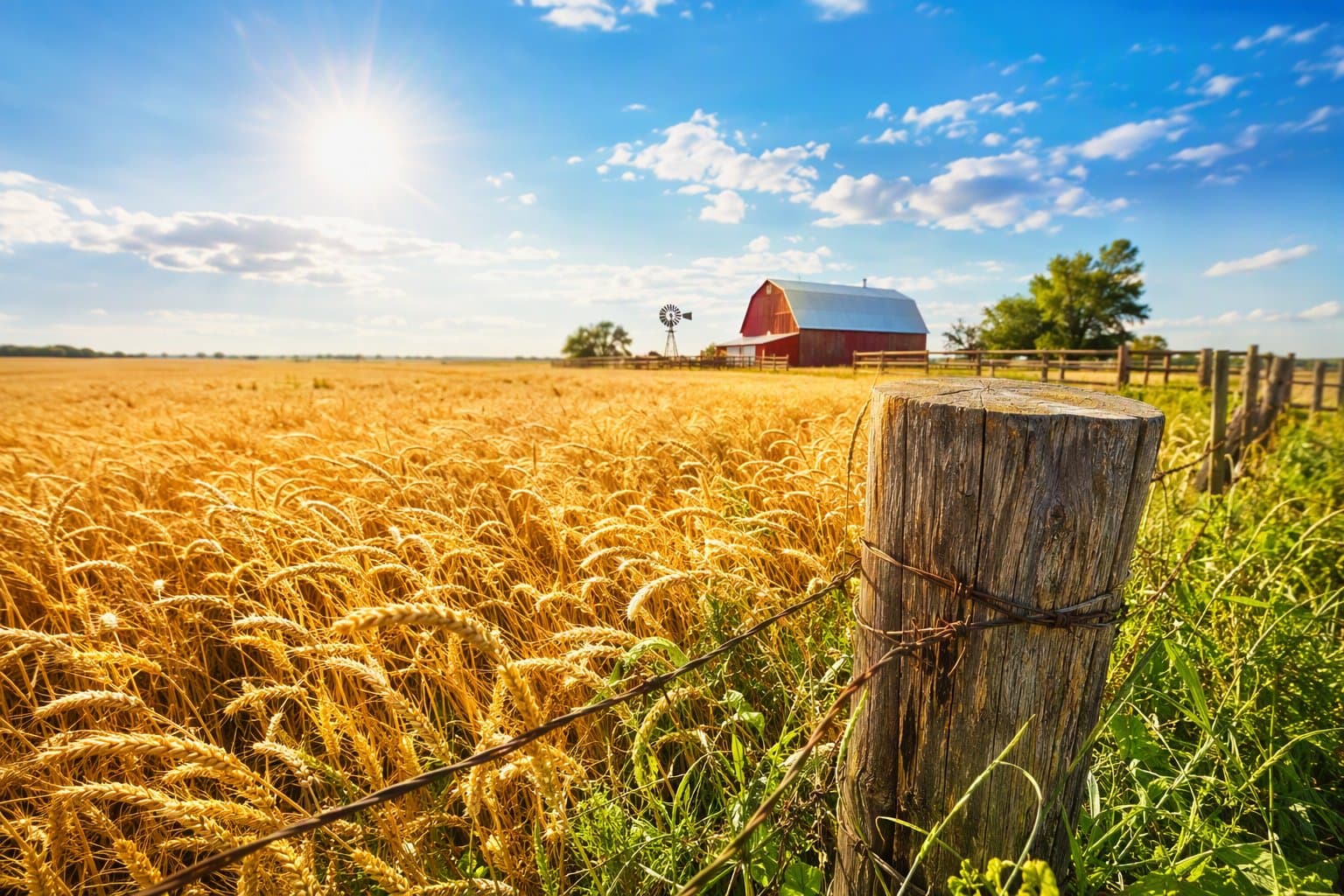 Rural Texas Farming - illustration, Jake Team LLC