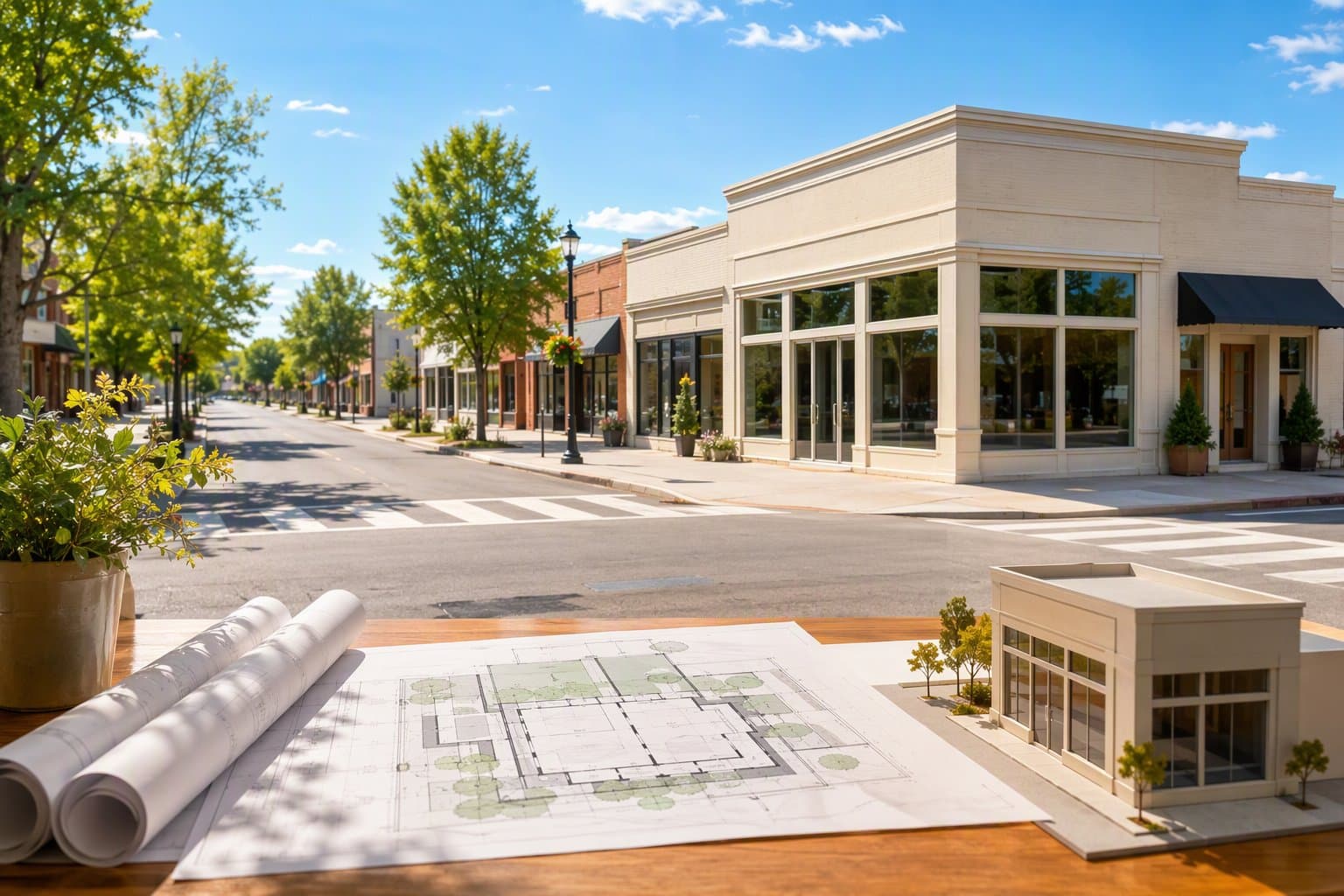 Downtown Development - illustration, Jake Team LLC