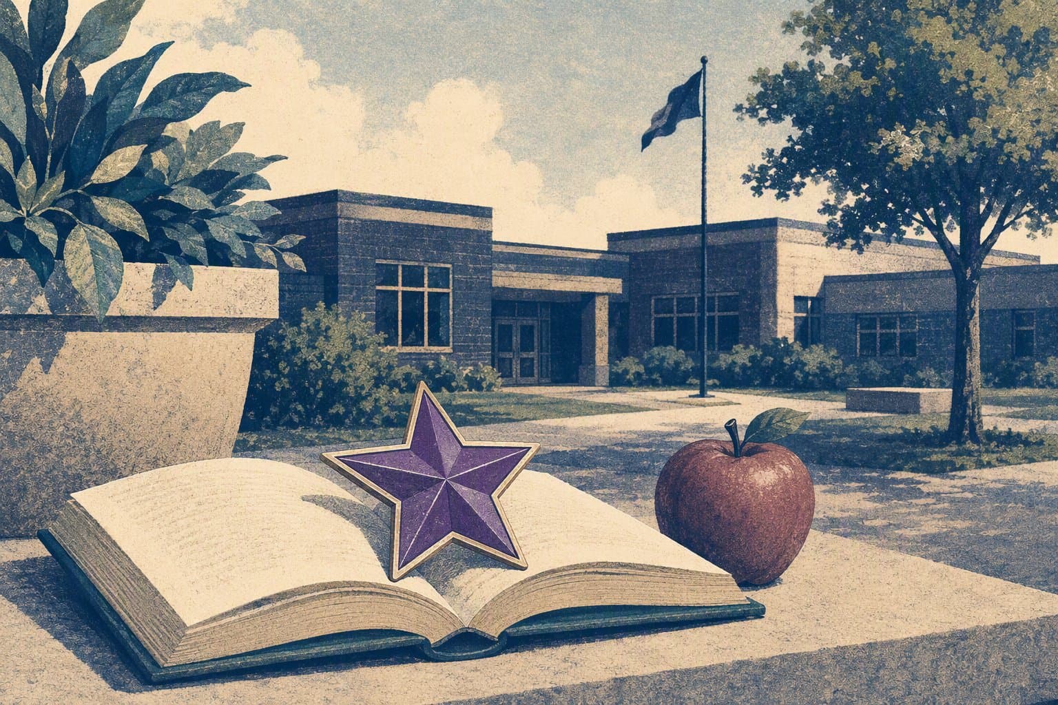 Military School Support - illustration, Jake Team LLC