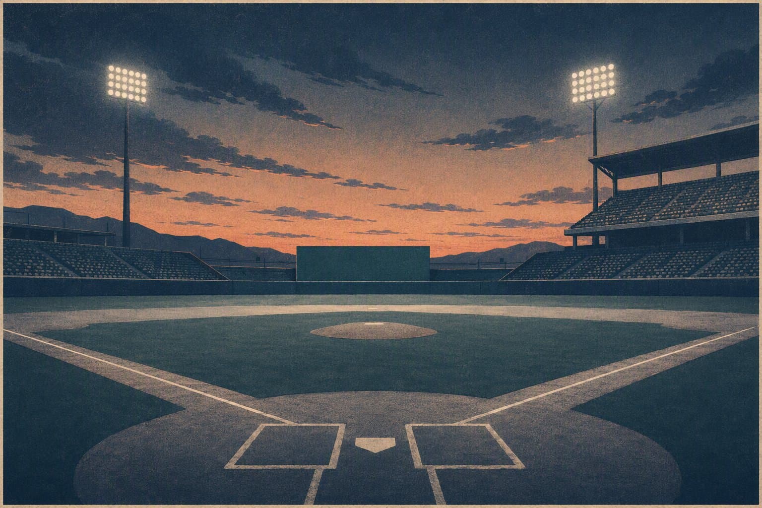 Baseball Stadium - illustration, Jake Team LLC