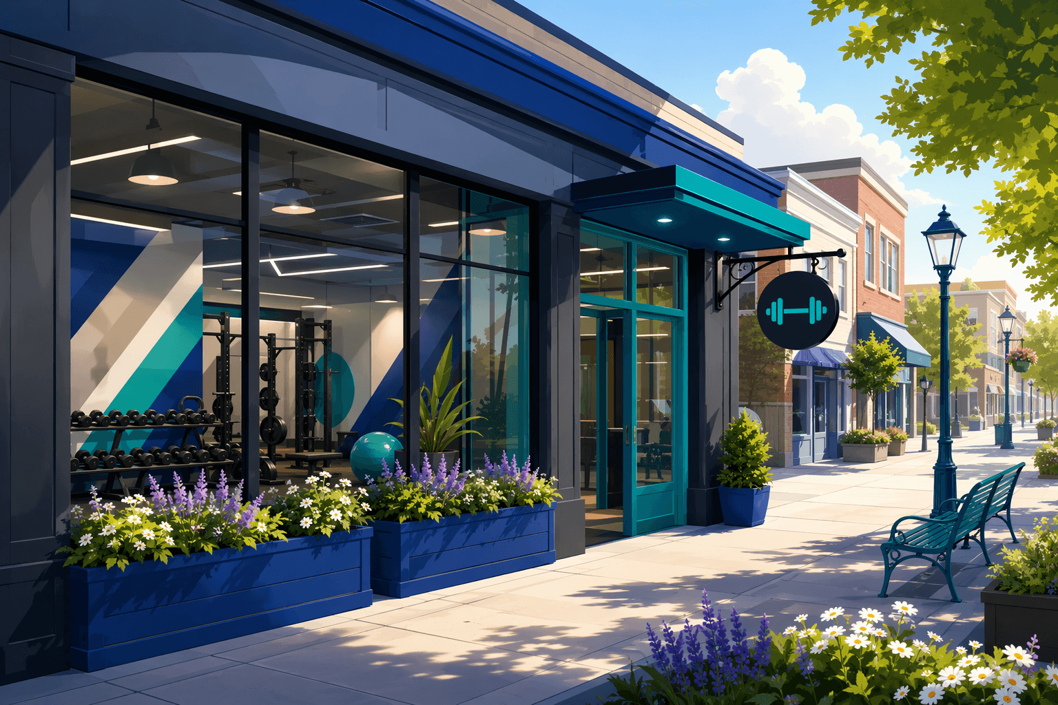 New Fitness Center Opening - illustration, Jake Team LLC