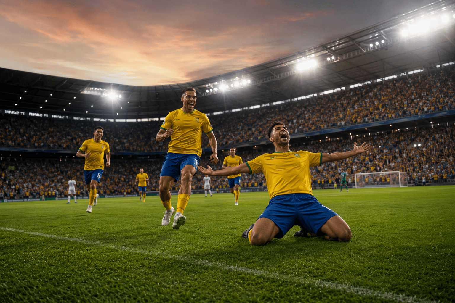 Late soccer victory - illustration, Jake Team LLC
