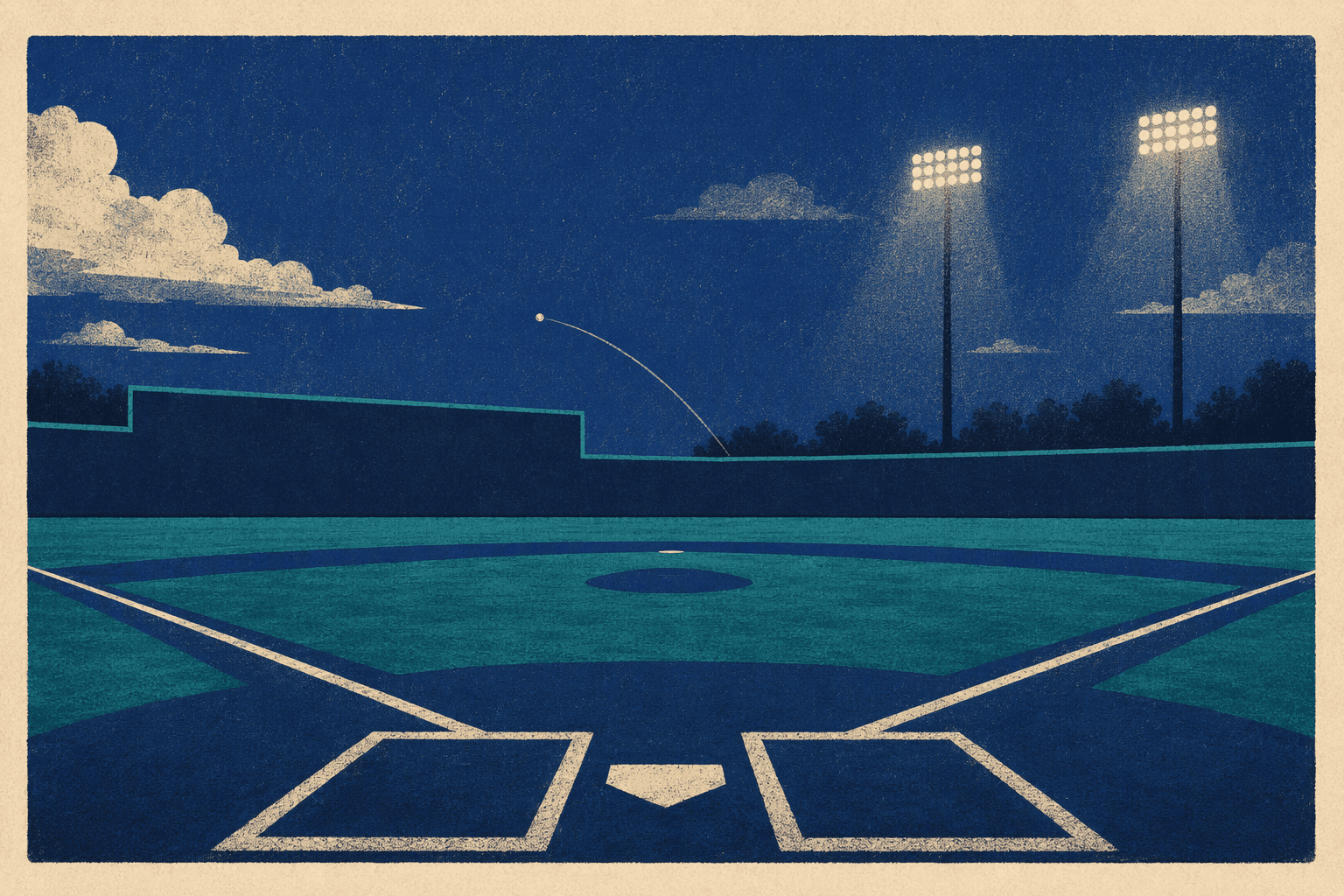 Early Home Run - illustration, Jake Team LLC