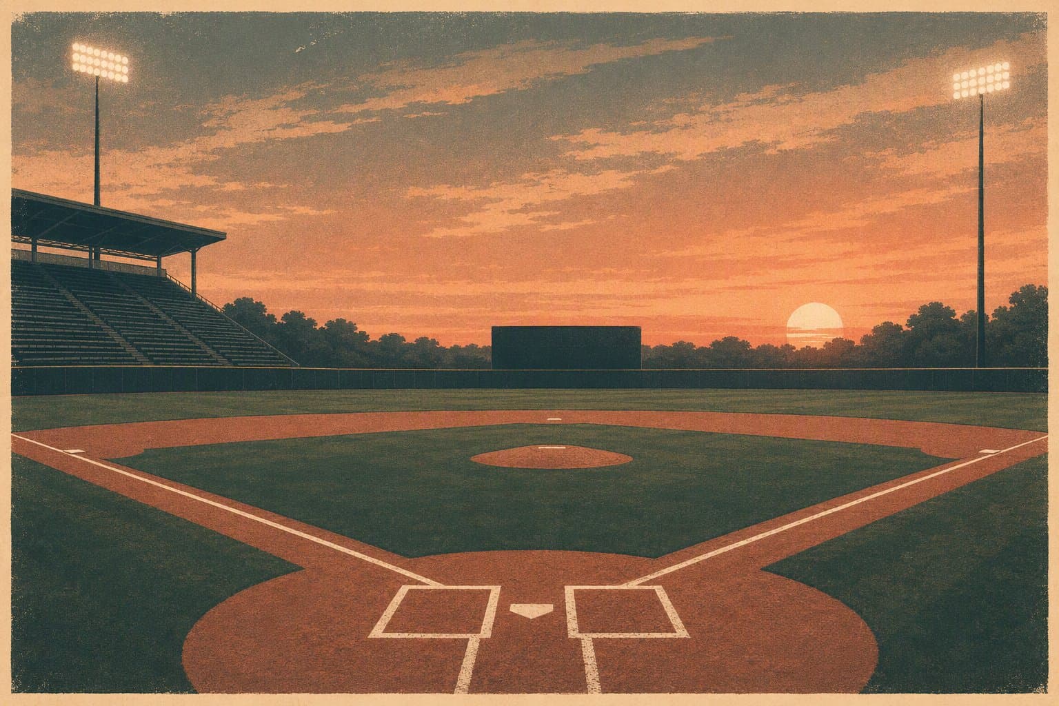 Baseball stadium - illustration, Jake Team LLC