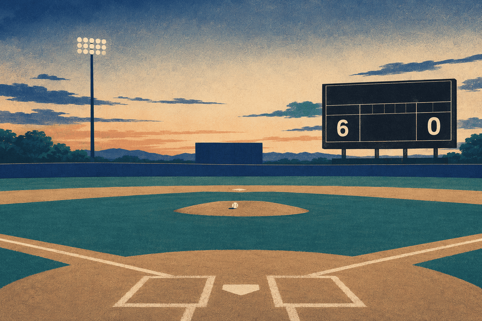 Baseball shutout - illustration, Jake Team LLC