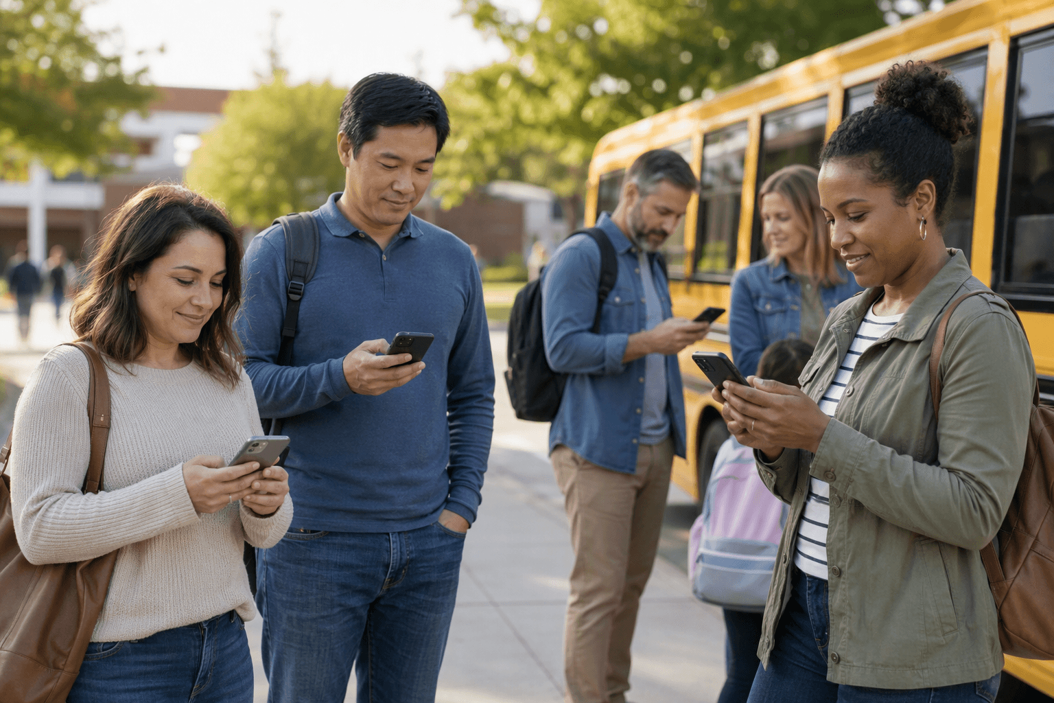 school transportation tracking - illustration, Jake Team LLC