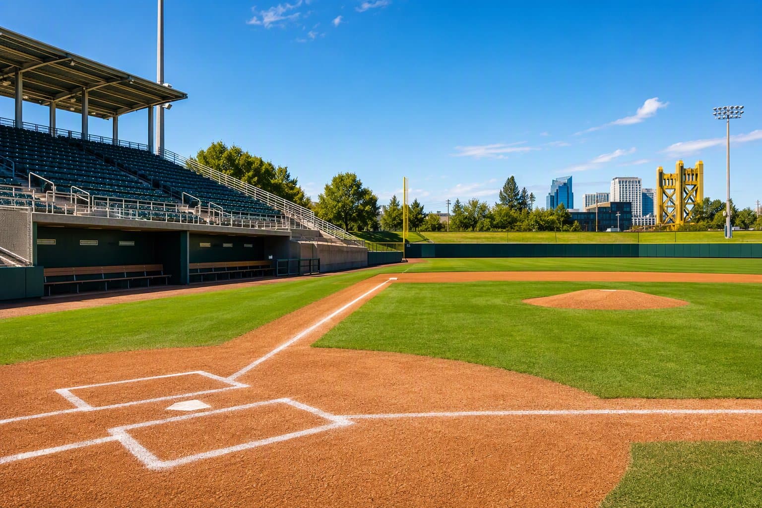 Sacramento baseball field - illustration, Jake Team LLC