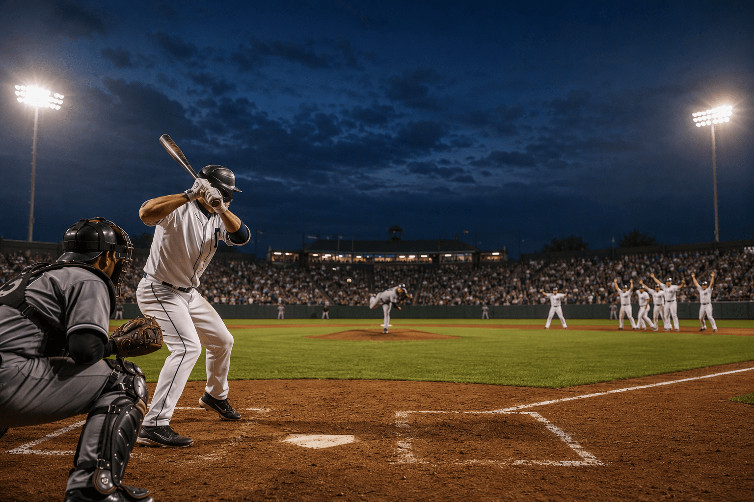 late inning baseball - illustration, Jake Team LLC