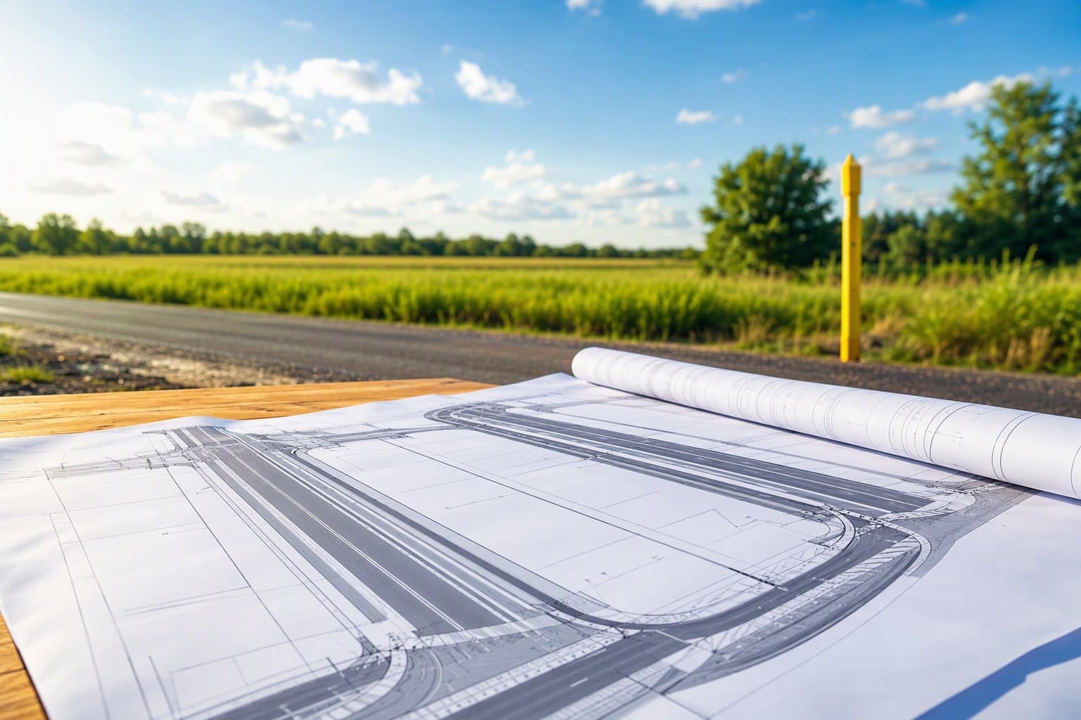 road paving plans - illustration, Jake Team LLC