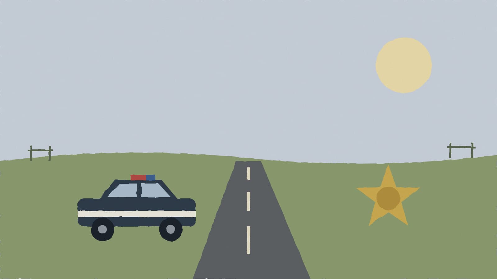Patrol car and county badge - illustration, Jake Team LLC