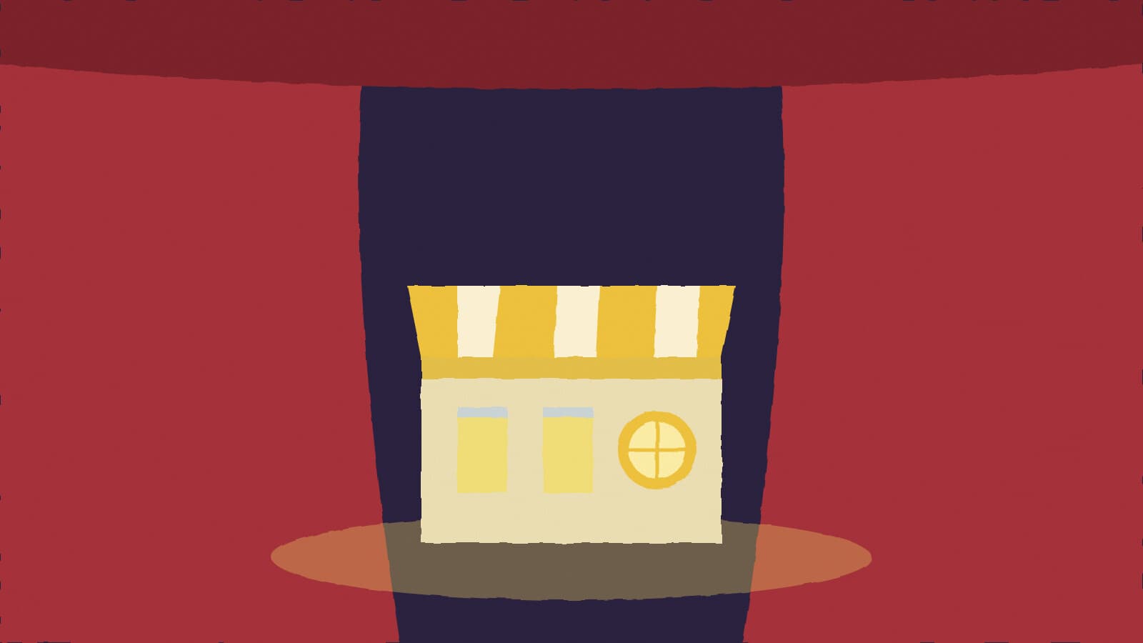 Stage curtain and a lemonade stand - illustration, Jake Team LLC