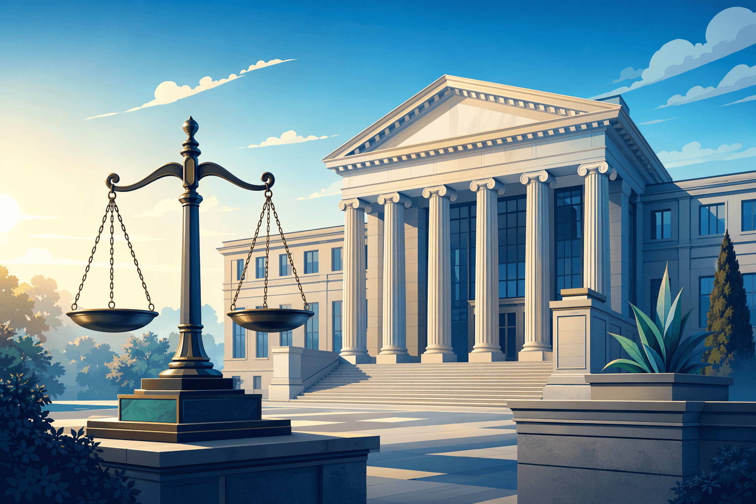 Courthouse Justice - illustration, Jake Team LLC